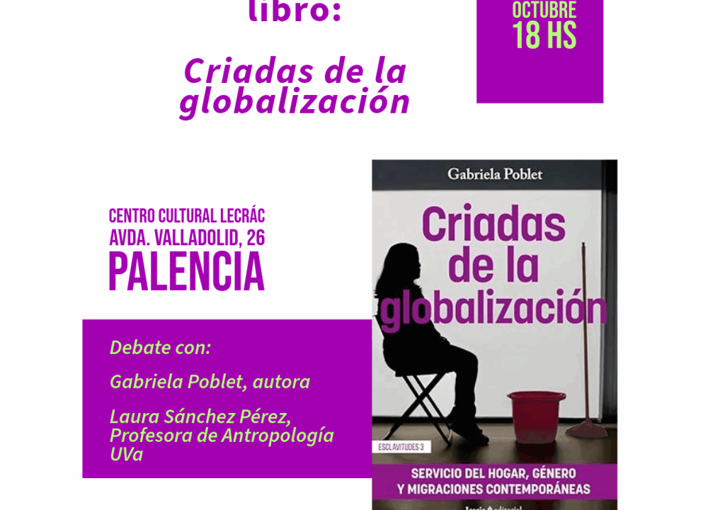 presentación de mi libro Criadas de la globalización en el Lecrac