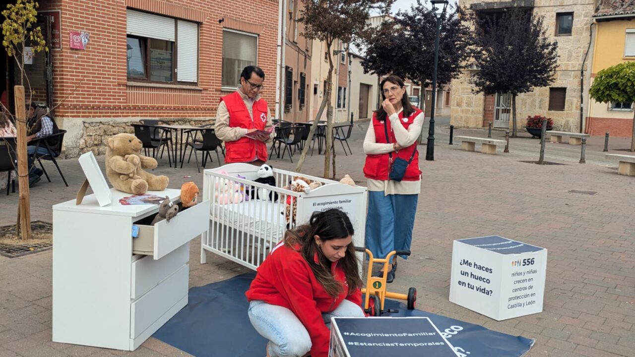 La campaña de Acogimiento Familiar llega a Saldaña. Fotografía en Grijota