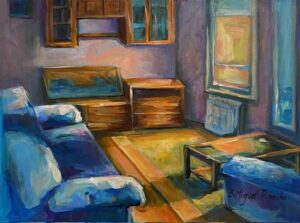 Exposición de Elena Miguel en AECC Palencia. F. Caballero