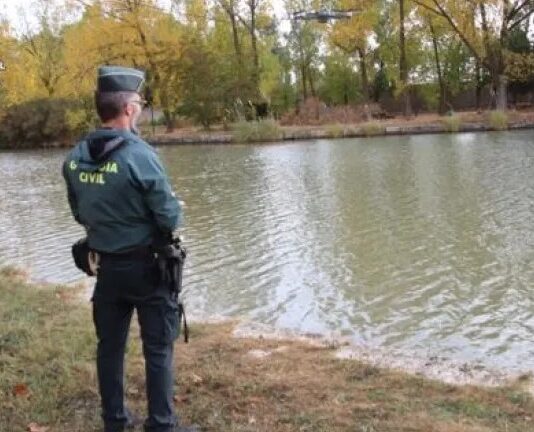 Guardia Civil en los entornos de la Dársena de Medina de Rioseco