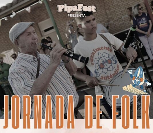 Cartel de la jornada de Folk en Villada el 1 de noviembre