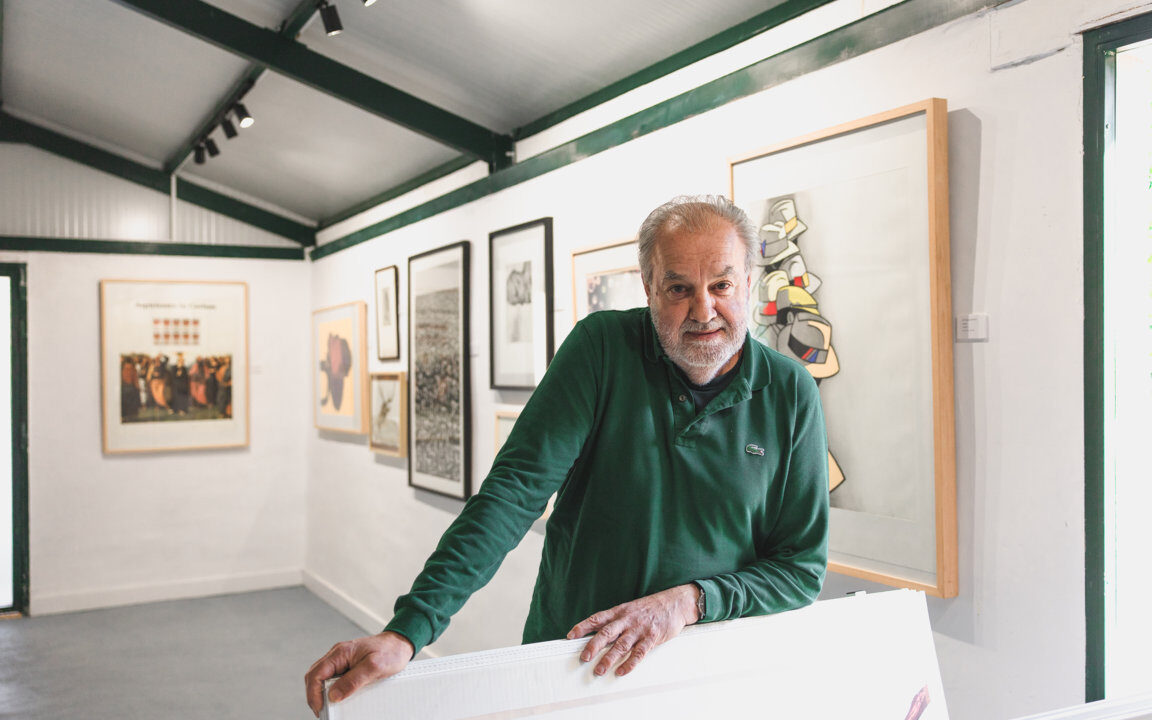 Mariano Olcese, creador de la galería. Fotografía: Lucía Burón Cabrero (ICAL)