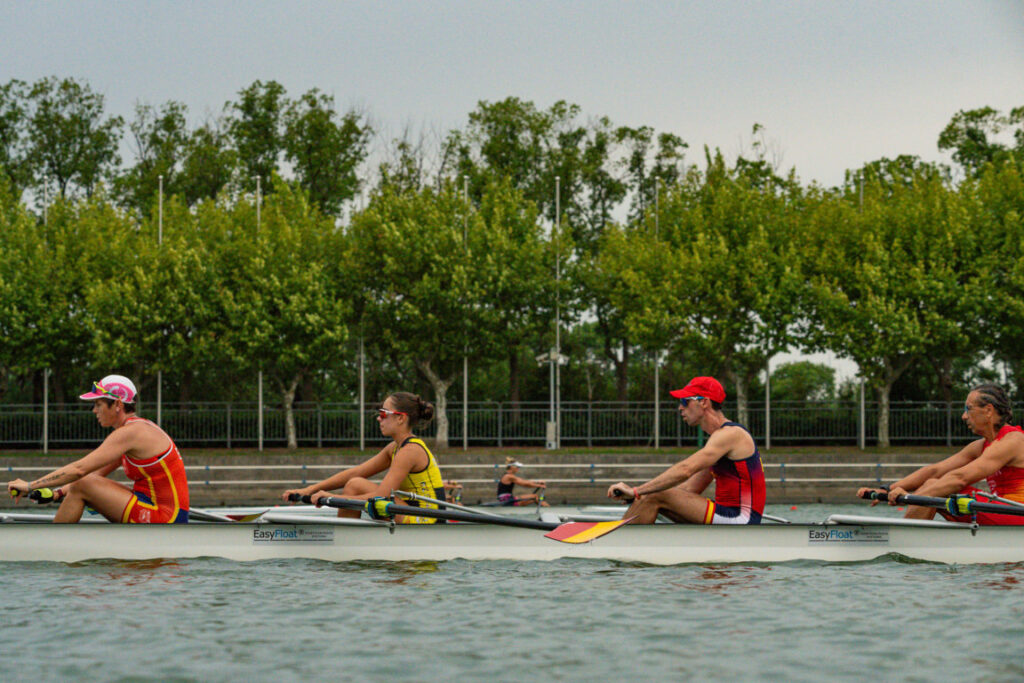 Paco San Martin en el mundial de Remo de Shangai
