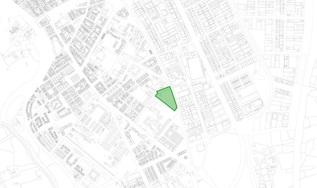 Ubicación del PERI-6 en la ciudad de Palencia. Fuente: DEURZA