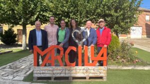 Visita institucional de la Diputación de Palencia a Marcilla de Campos