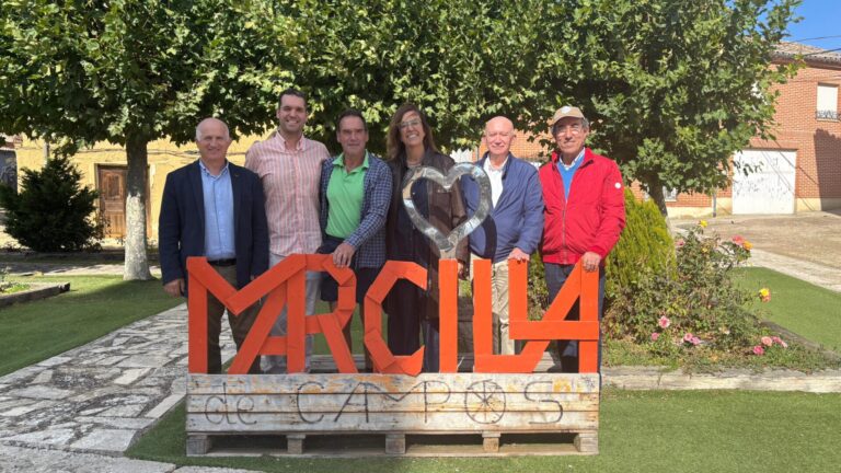 Visita institucional de la Diputación de Palencia a Marcilla de Campos