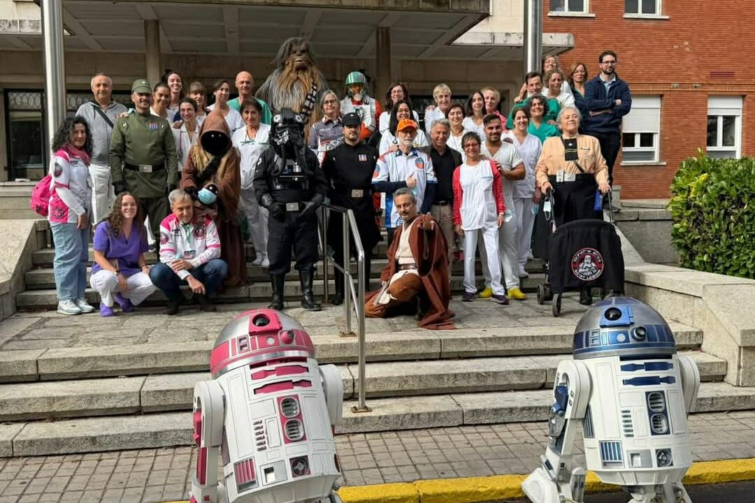 Personajes de Star Wars en el Hospital Río Carrión de Palencia