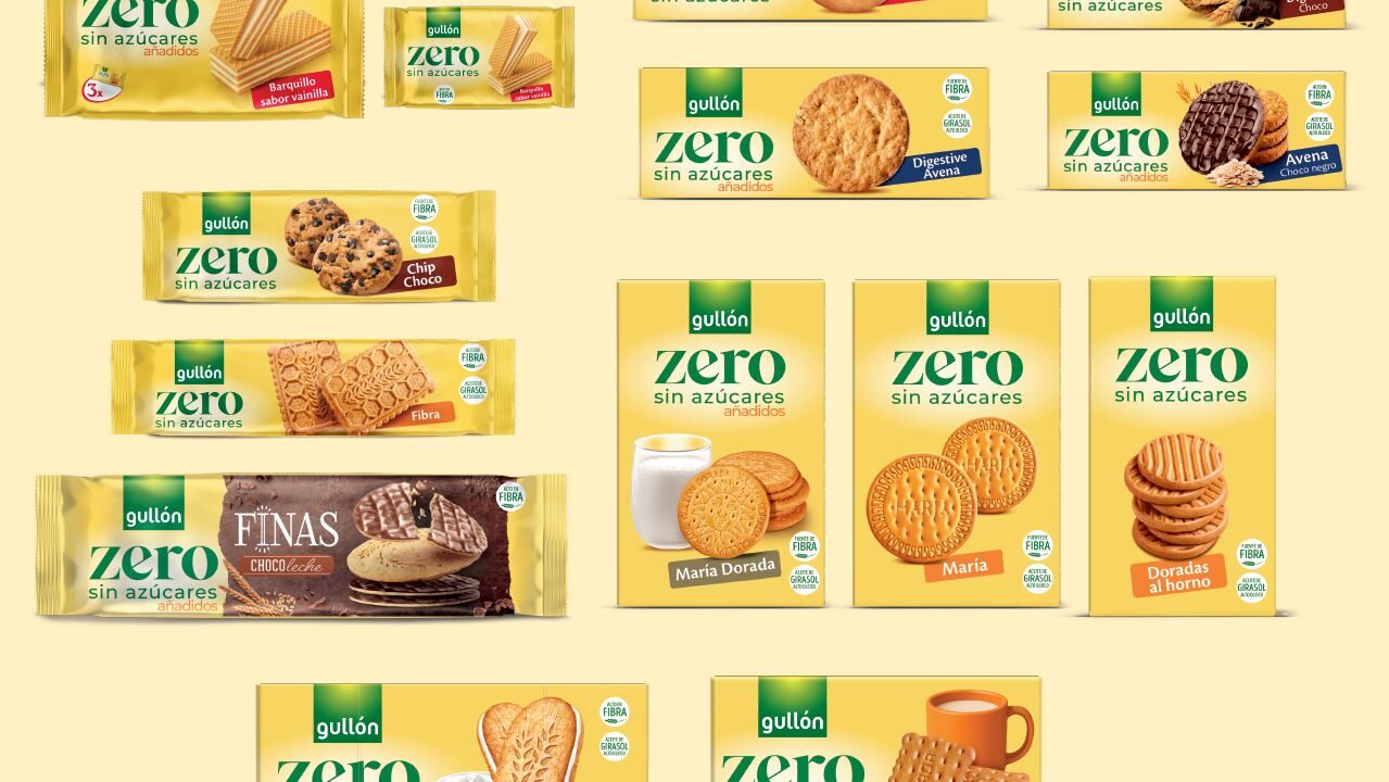 Variedad de galletas Gullón de la gama Zero sin azúcares añadidos