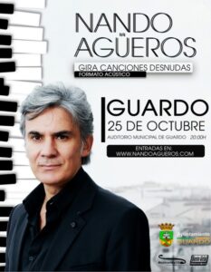 Nando Agüeros promocionando su gira Canciones Desnudas en Guardo