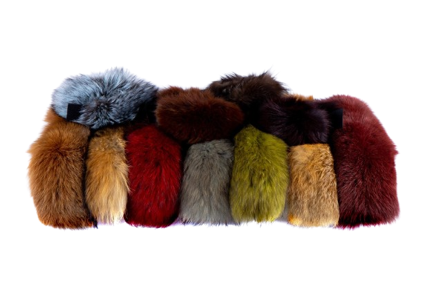 Variadas pieles naturales de diferentes colores y texturas