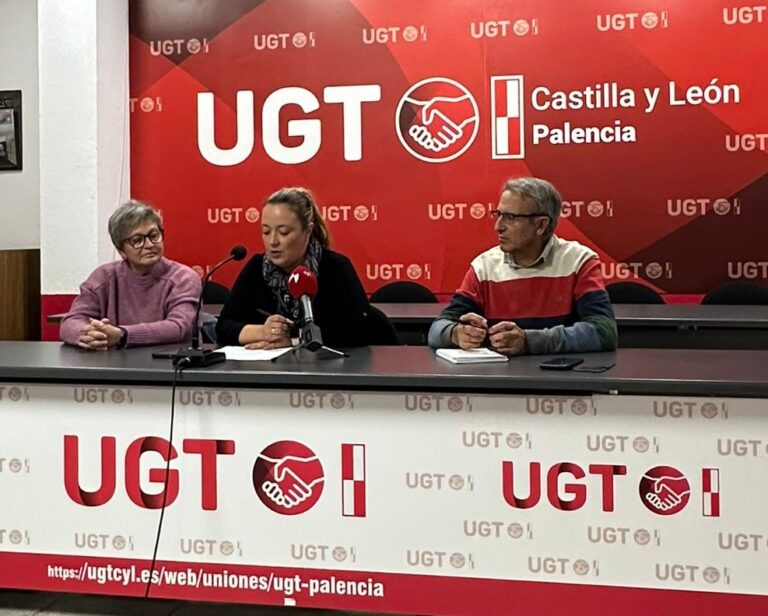 Reunión de UGT Palencia sobre programas para trabajadores en la provincia.