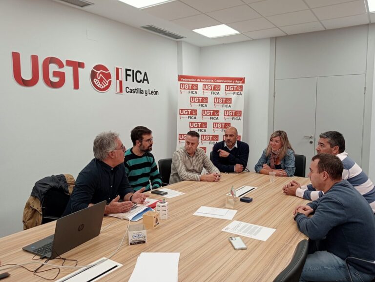 Reunión de representantes sindicales de UGT en Venta de Baños