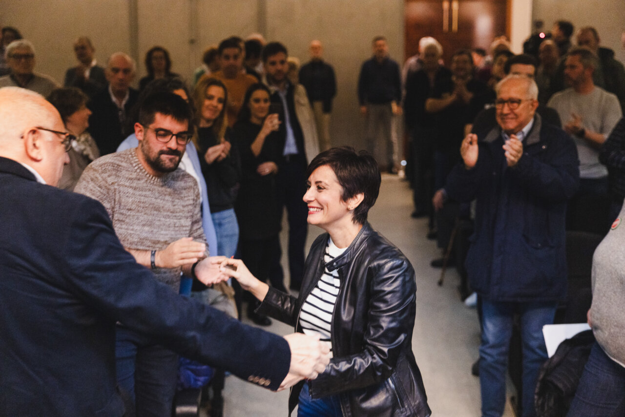 Isabel Rodríguez en un evento sobre vivienda en Palencia