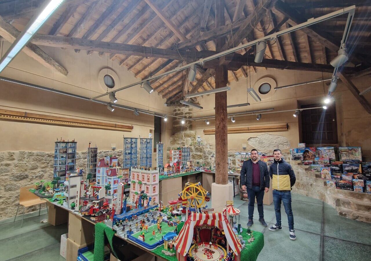 Diorama de Playmobil en exposición en Becerril de Campos