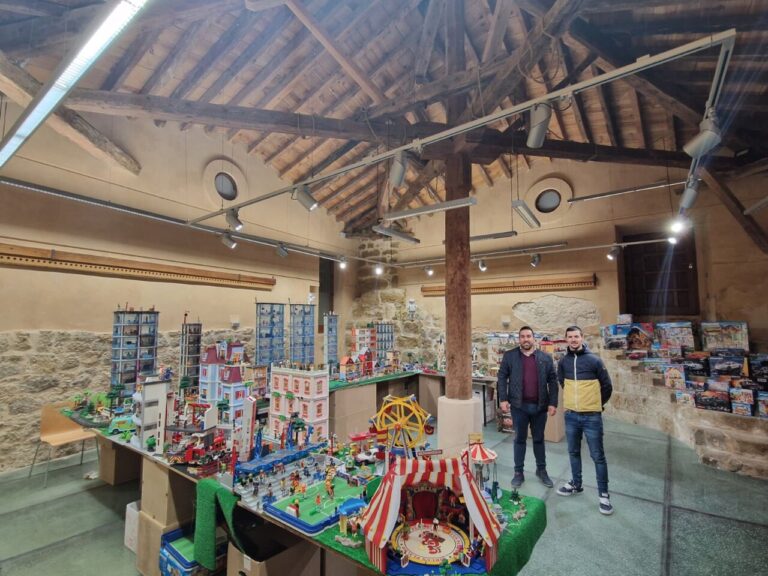 Diorama de Playmobil en exposición en Becerril de Campos