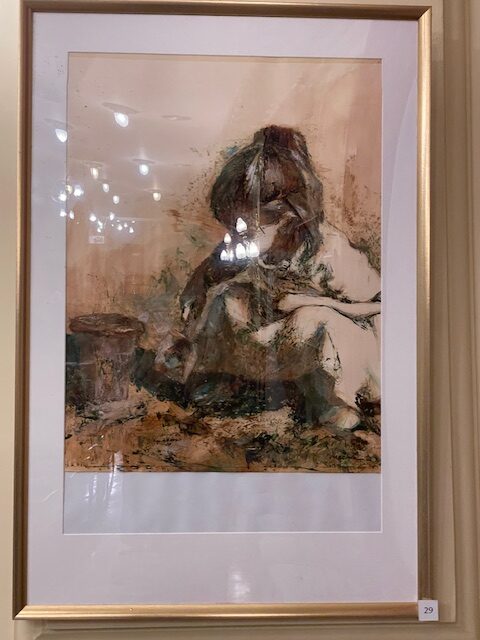 Cuadro de la exposición Estampas Palentinas de José Luis Onecha