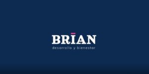 Logo de BRIAN con el texto desarrollo y bienestar