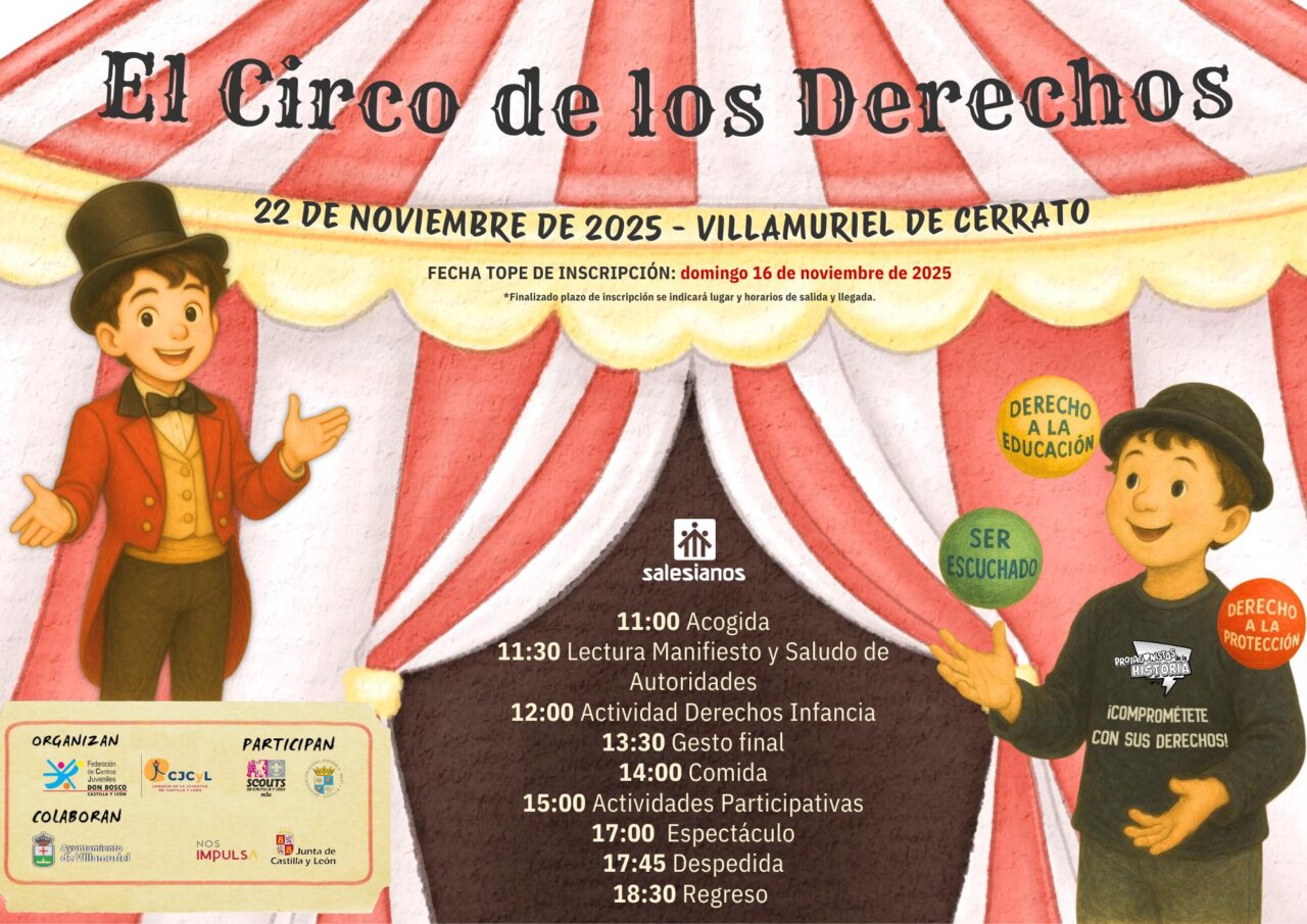 Cartel del Circo de los Derechos en Villamuriel de Cerrato