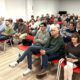 Reunión del Comité Provincial del PSOE en Palencia con asistentes atentos.