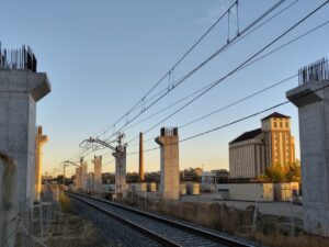 Construcción de un trazado de alta velocidad en Palencia
