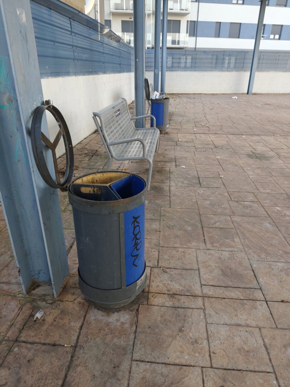 Estado de abandono en la estación de autobuses de Aguilar de Campoo