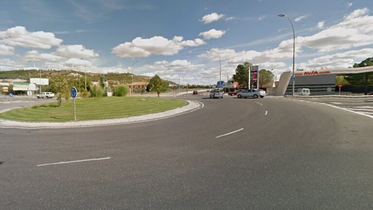 Vista de la rotonda del Monumento al Pastor en Palencia