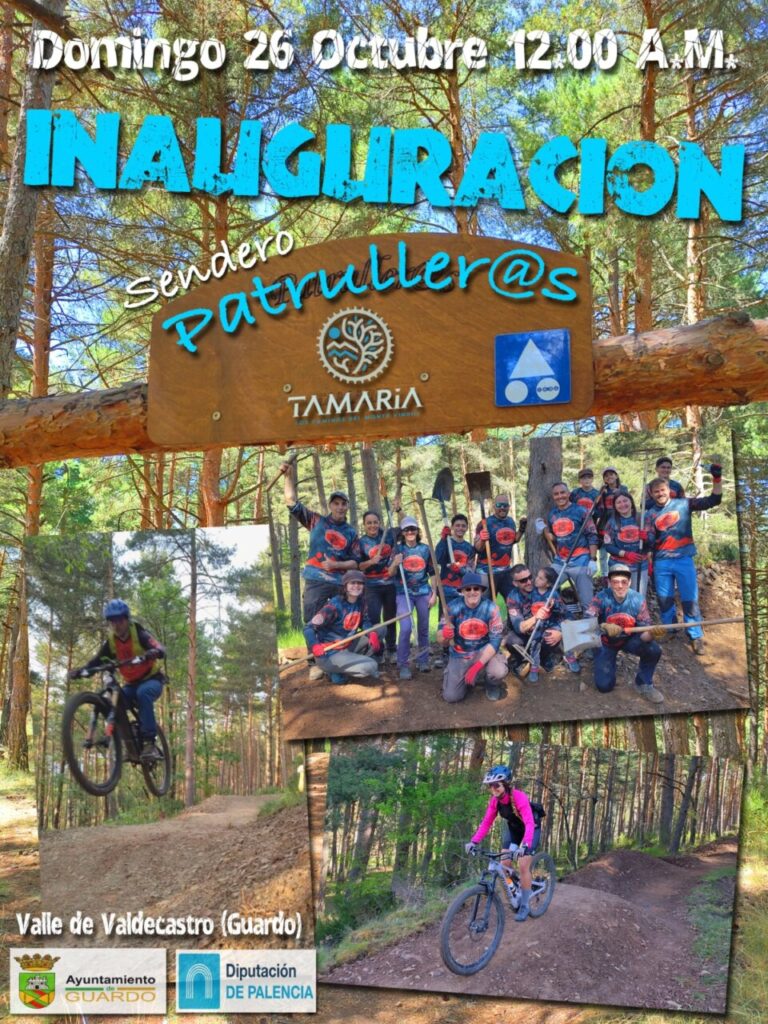 Cartel de inauguración del sendero Patruller@s en Guardo