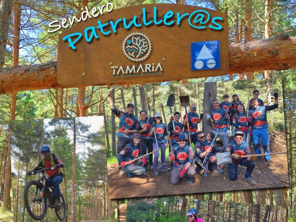 Cartel de inauguración del sendero Patruller@s en Guardo