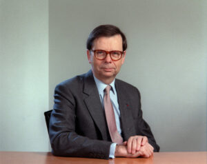 Retrato de Louis Schweitzer, ex presidente de Renault Group.