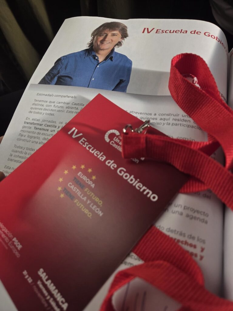 Material de la IV Escuela de Gobierno del PSOE en Salamanca