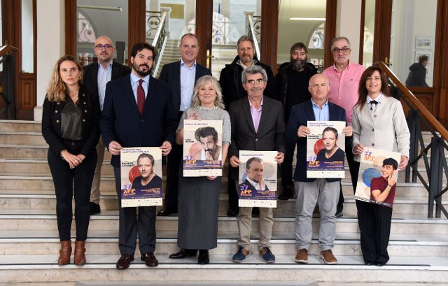 Luis Zahera y Fernando Cayo en la presentación del Festival de Cine Aguilar