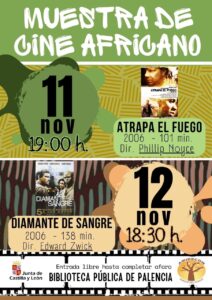 Cartel de la XIV Muestra de Cine Africano en Palencia