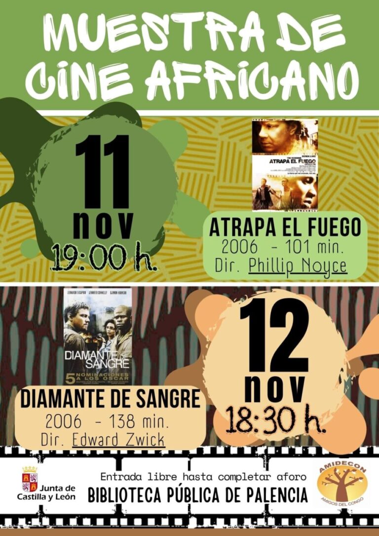 Cartel de la XIV Muestra de Cine Africano en Palencia