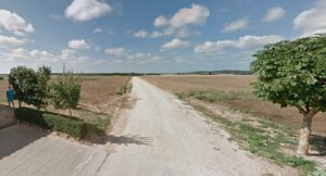 Camino rural en Dehesa de Romanos hacia Olea de Boedo