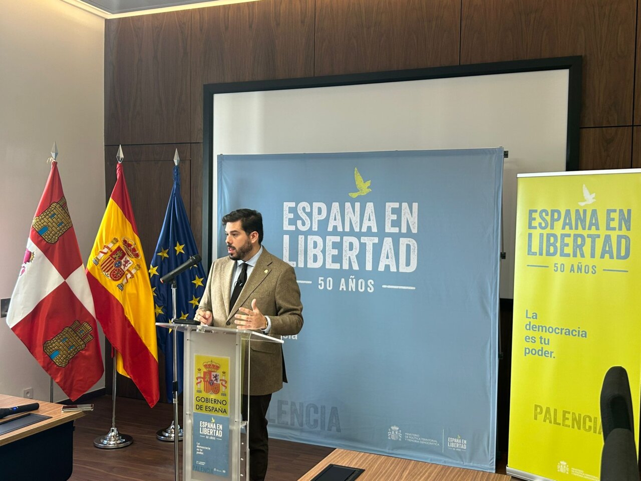 Presentación del programa cultural por el 50 aniversario de la democracia en Palencia