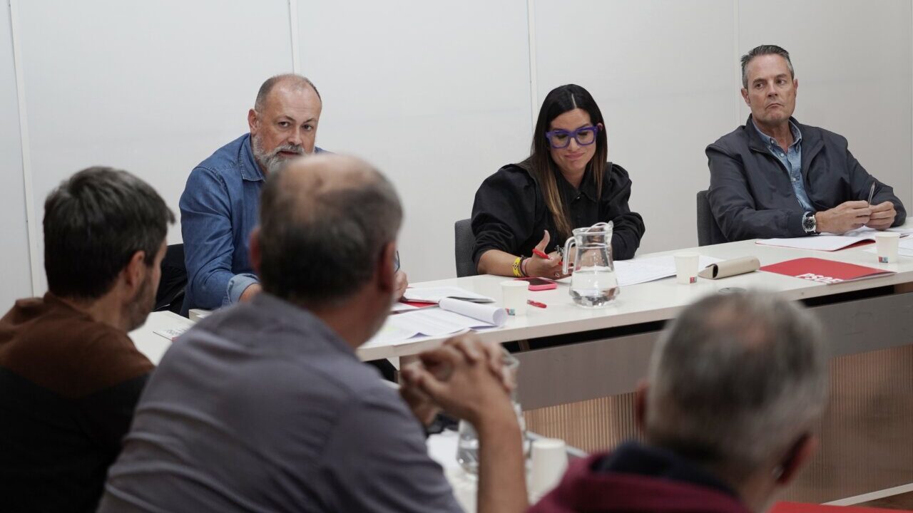 Reunión del PSCyL sobre la negociación de presupuestos en Palencia