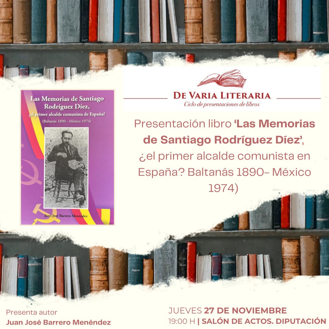 Presentación del libro Las Memorias de Santiago Rodríguez Díez en la Diputación de Palencia.