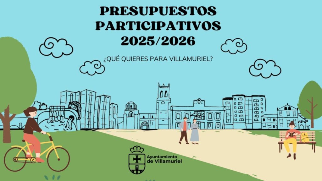 Cartel de los presupuestos participativos de Villamuriel de Cerrato 2025/2026