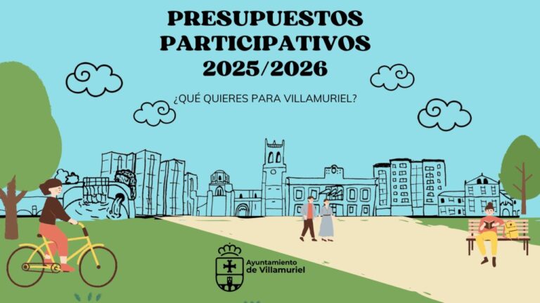Cartel de los presupuestos participativos de Villamuriel de Cerrato 2025/2026