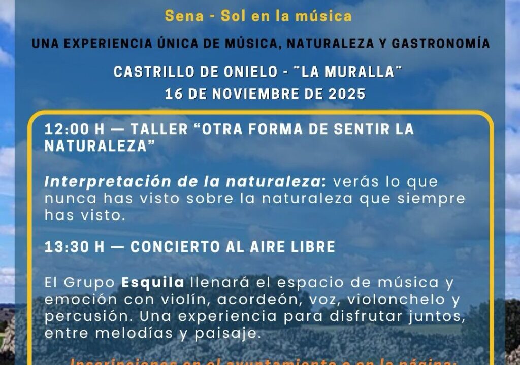 Cartel del evento Ser Naturaleza en Castrillo de Onielo