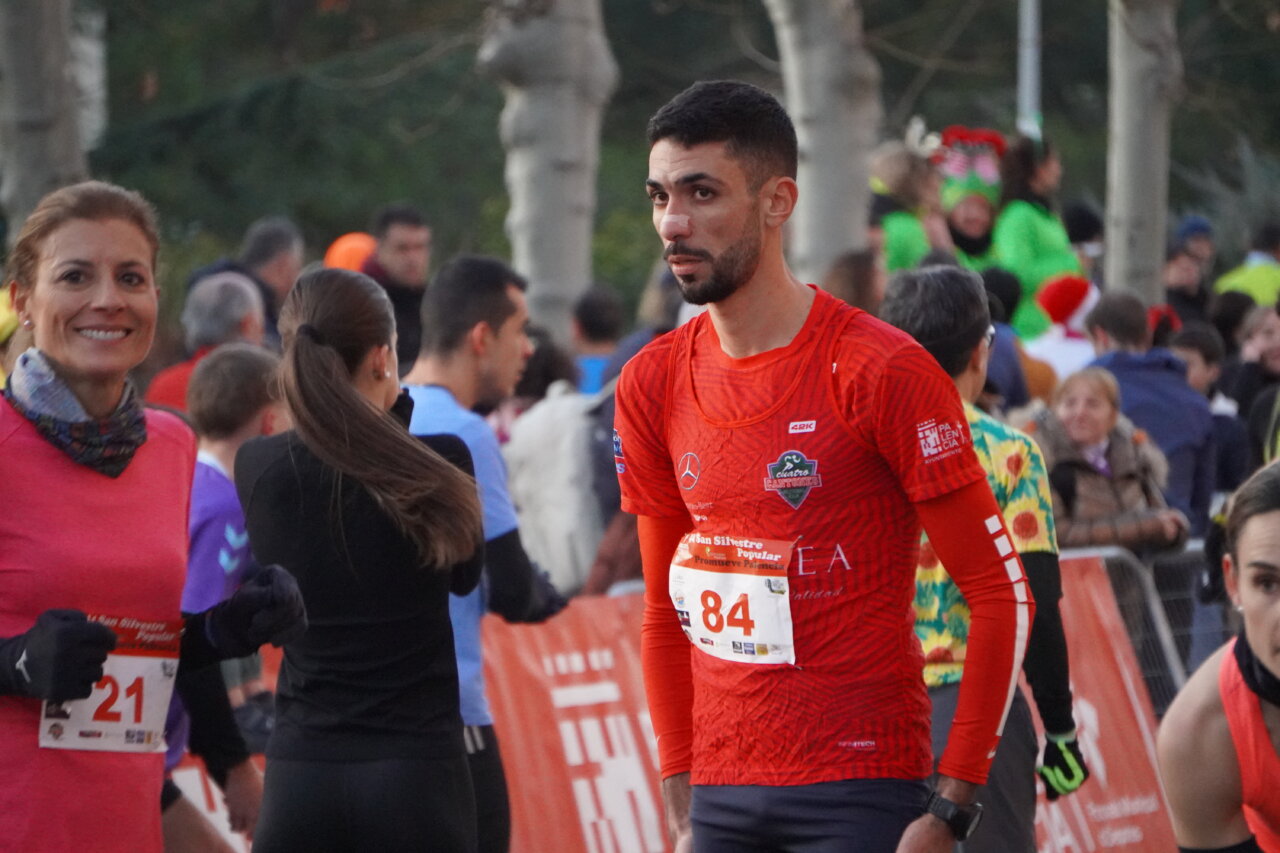 Corredores en la San Silvestre 2025 en Palencia