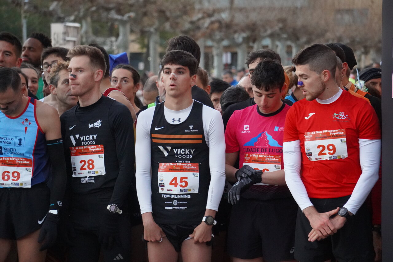 Participantes en la carrera San Silvestre 2025 en Palencia