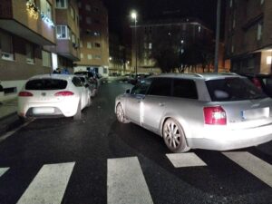 Accidente de tráfico con tres vehículos involucrados en Palencia