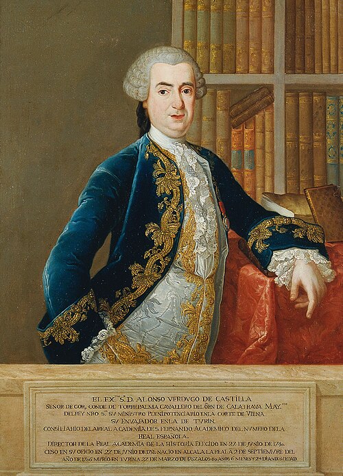 Retrato de Alonso Verdugo de Castilla en un entorno elegante