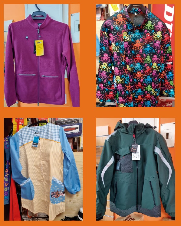 Variedad de ropa laboral y de seguridad en Comercial Gorben