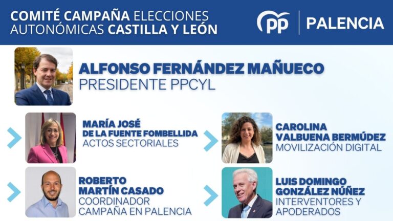 Miembros del comité de campaña del Partido Popular en Castilla y León