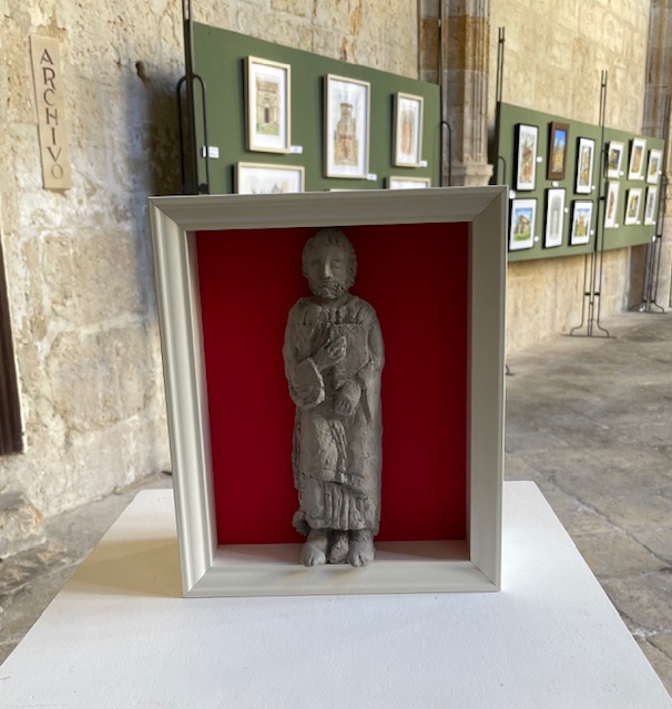 Escultura románica en exposición en la catedral de Palencia