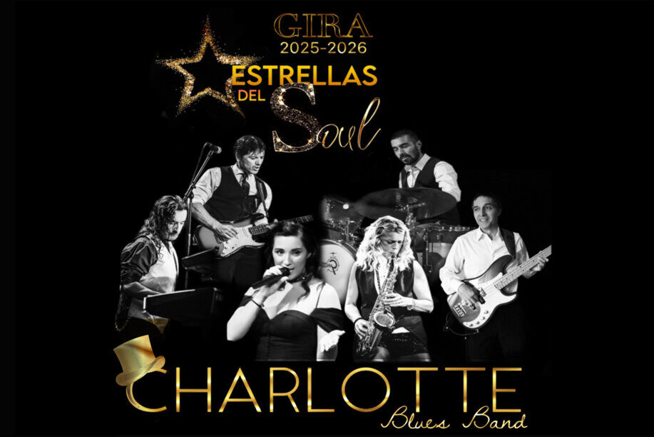 Cartel de la gira de Charlotte Blues Band en Castilla y León