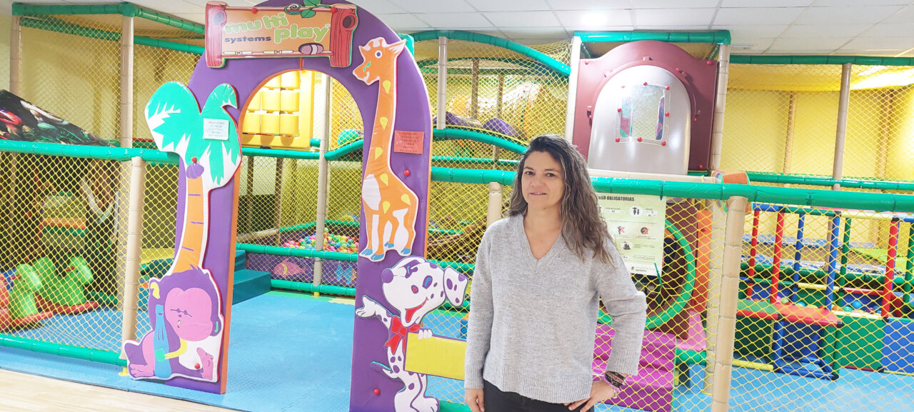 Zona de juegos en Grand Prix, parque infantil en Palencia.