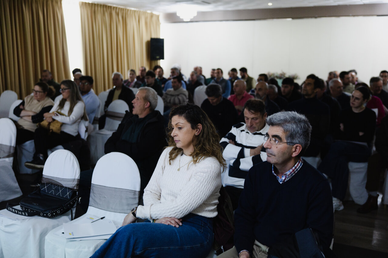 Asistentes a la jornada técnica sobre ovino y caprino en Palencia